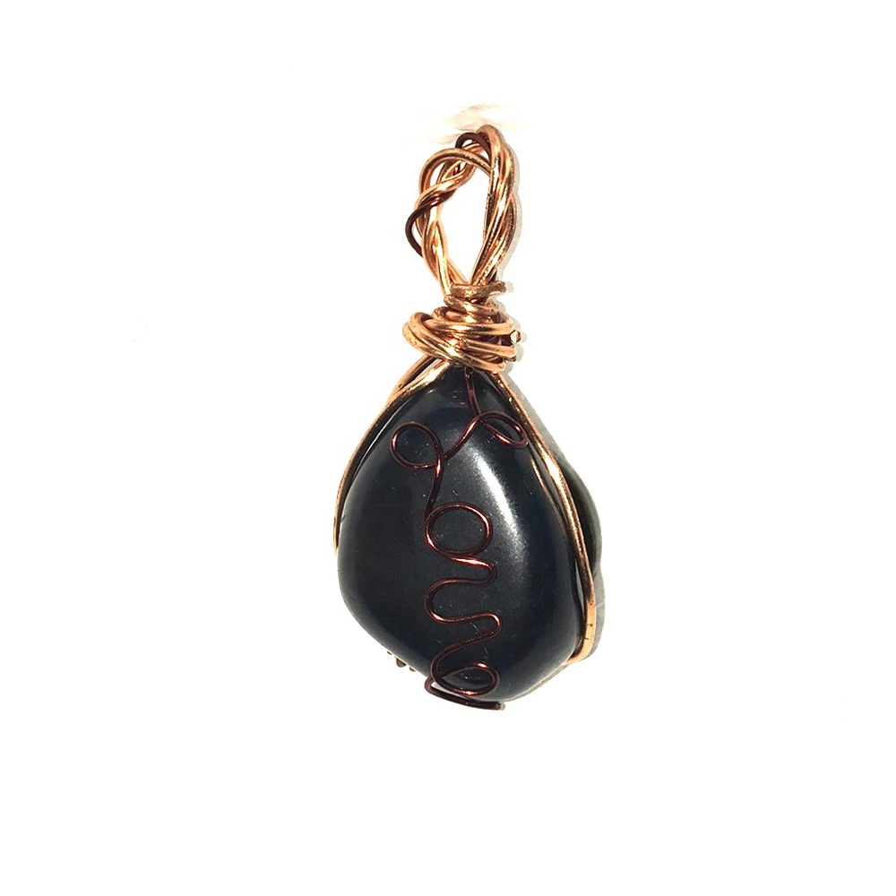 “LOVE” Collection Blk Obsidian/Tiger Eye Pendant